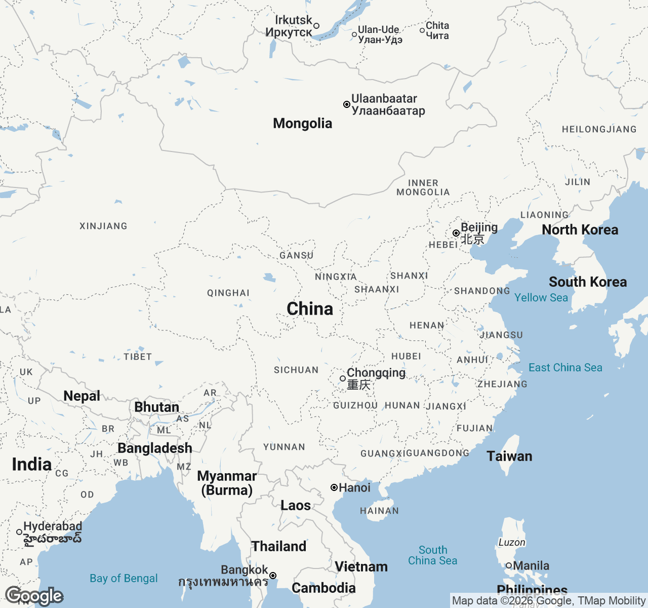 Map of China
